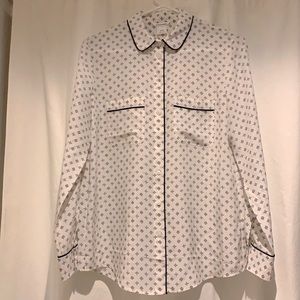 Club Monaco silk pyjama-style top, like new! XS